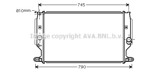 TO2402 AVA QUALITY COOLING Радиатор, охлаждение двигателя