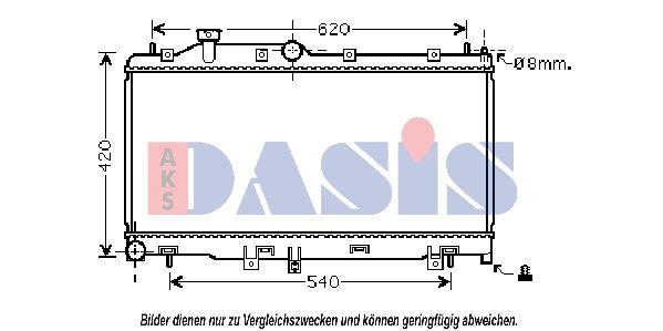 350038N AKS DASIS Радиатор, охлаждение двигателя