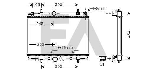 31R55089 EACLIMA Радиатор, охлаждение двигателя