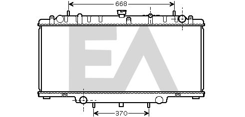 31R18101 EACLIMA Радиатор, охлаждение двигателя