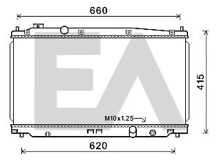 31R26085 EACLIMA Радиатор, охлаждение двигателя