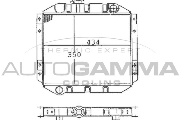 100327 AUTOGAMMA Радиатор, охлаждение двигателя