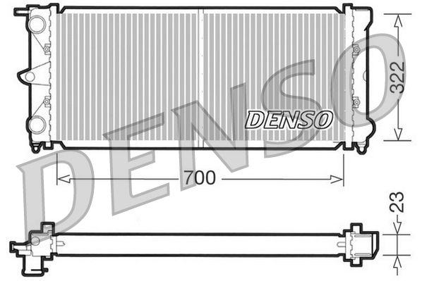 DRM32021 DENSO Радиатор, охлаждение двигателя