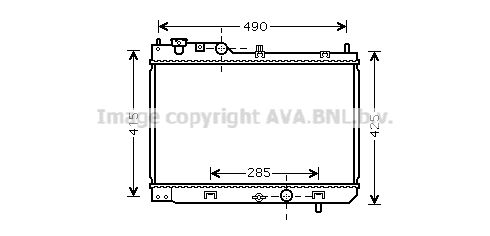 MZ2214 AVA QUALITY COOLING Радиатор, охлаждение двигателя