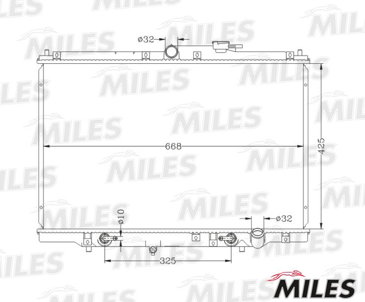 ACRB369 MILES Радиатор, охлаждение двигателя