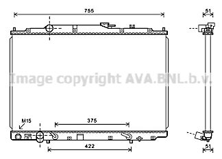 HD2243 AVA QUALITY COOLING Радиатор, охлаждение двигателя