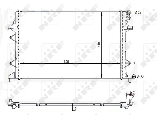 WG1723644 WILMINK GROUP Радиатор, охлаждение двигателя