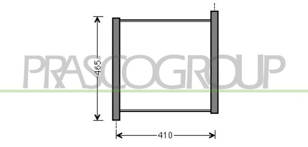 ME305R001 PRASCO Радиатор, охлаждение двигателя
