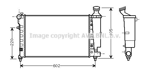 CNA2196 AVA QUALITY COOLING Радиатор, охлаждение двигателя