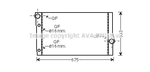 BW2410 AVA QUALITY COOLING Радиатор, охлаждение двигателя