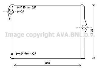 BW2596 AVA QUALITY COOLING Радиатор, охлаждение двигателя