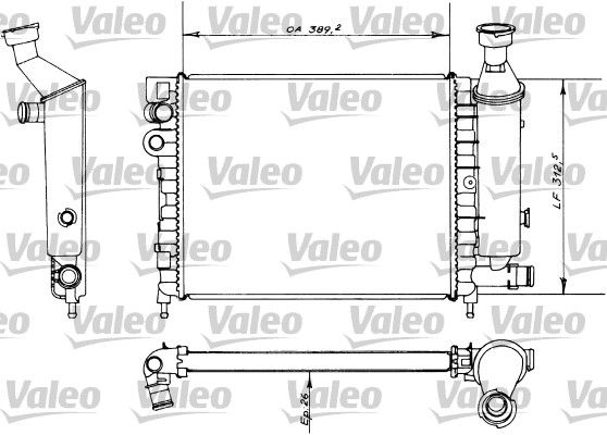 730498 VALEO Радиатор, охлаждение двигателя