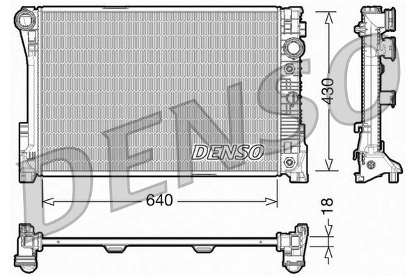 DRM17005 DENSO Радиатор, охлаждение двигателя