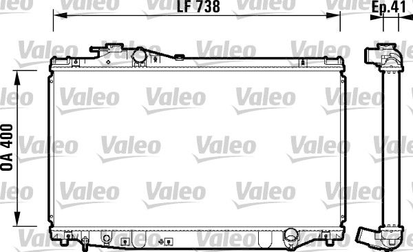 734174 VALEO Радиатор, охлаждение двигателя