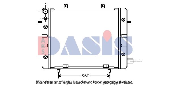 150001N AKS DASIS Радиатор, охлаждение двигателя