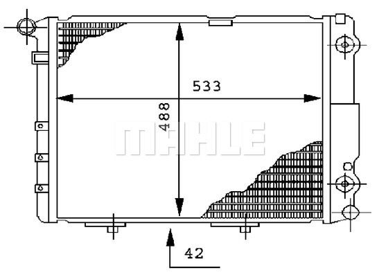 WG2183421 WILMINK GROUP Радиатор, охлаждение двигателя