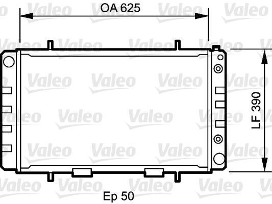 735052 VALEO Радиатор, охлаждение двигателя