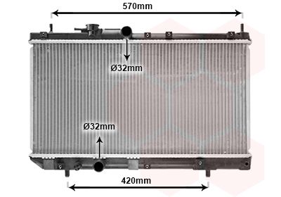 11002033 VAN WEZEL Радиатор, охлаждение двигателя