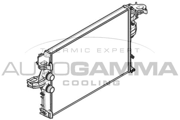 107142 AUTOGAMMA Радиатор, охлаждение двигателя