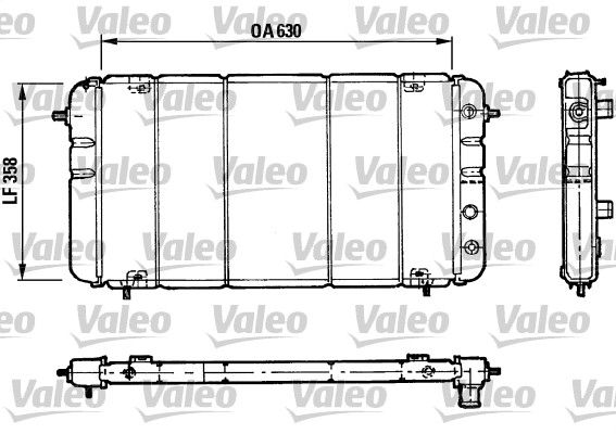 730033 VALEO Радиатор, охлаждение двигателя