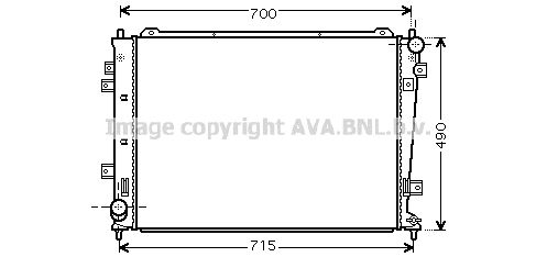 KA2162 AVA QUALITY COOLING Радиатор, охлаждение двигателя