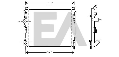 31R60141 EACLIMA Радиатор, охлаждение двигателя