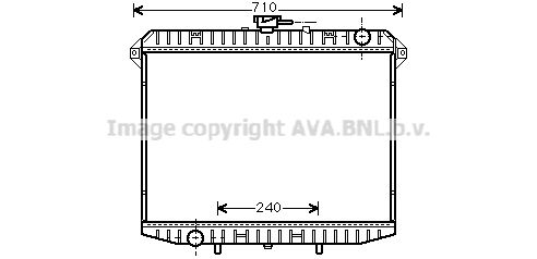 DN2148 AVA QUALITY COOLING Радиатор, охлаждение двигателя