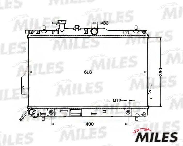 ACRB362 MILES Радиатор, охлаждение двигателя