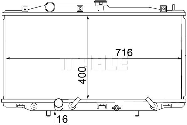 WG2182651 WILMINK GROUP Радиатор, охлаждение двигателя