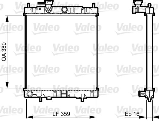 731287 VALEO Радиатор, охлаждение двигателя