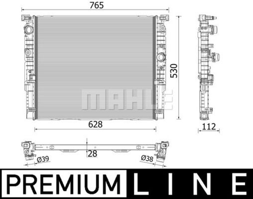 CR2216000P MAHLE Радиатор, охлаждение двигателя