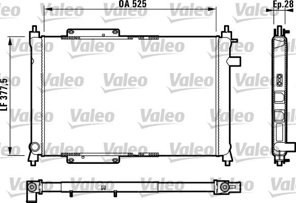 731818 VALEO Радиатор, охлаждение двигателя