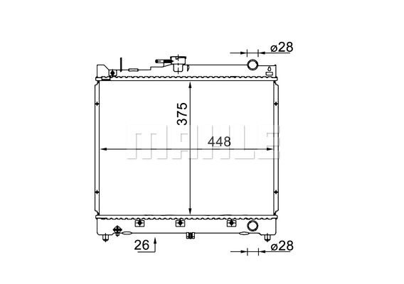 WG2182762 WILMINK GROUP Радиатор, охлаждение двигателя