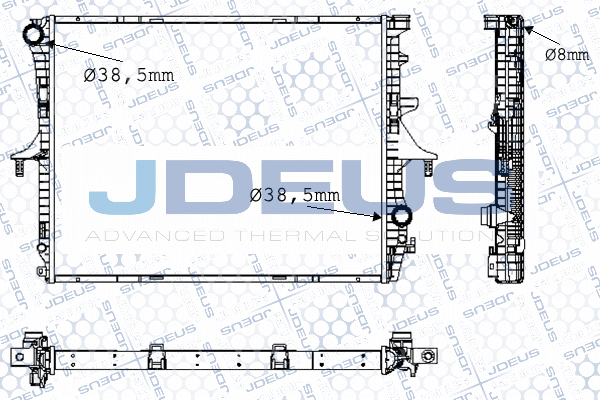 M0300570 JDEUS Радиатор, охлаждение двигателя