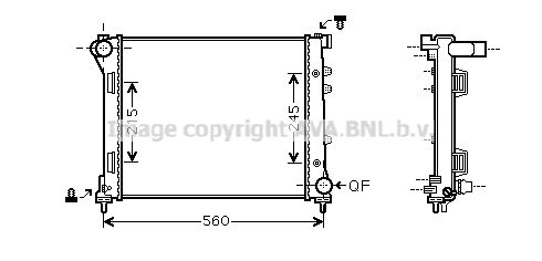 FTA2346 AVA QUALITY COOLING Радиатор, охлаждение двигателя