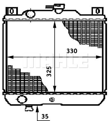 CR651000S MAHLE Радиатор, охлаждение двигателя