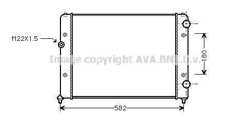 VNA2119 AVA QUALITY COOLING Радиатор, охлаждение двигателя