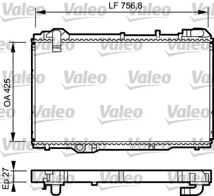 734285 VALEO Радиатор, охлаждение двигателя