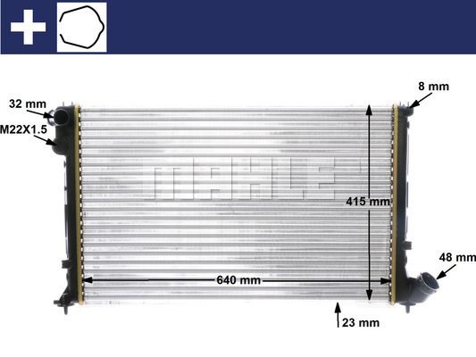 CR593000S MAHLE Радиатор, охлаждение двигателя