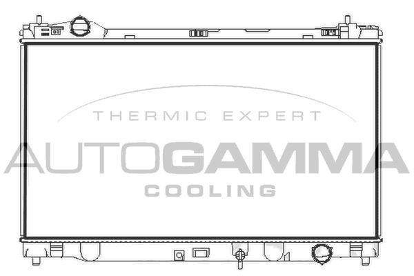 107971 AUTOGAMMA Радиатор, охлаждение двигателя