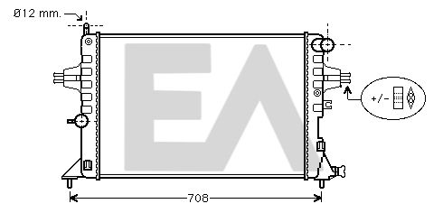 31R54190 EACLIMA Радиатор, охлаждение двигателя