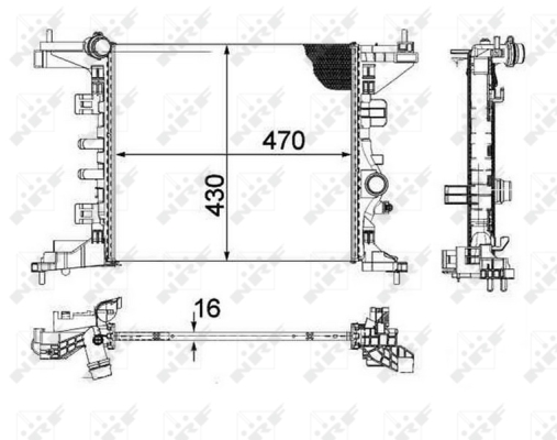 WG1723428 WILMINK GROUP Радиатор, охлаждение двигателя