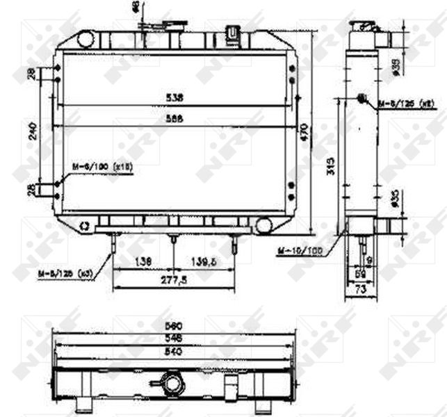 52047 NRF Радиатор, охлаждение двигателя