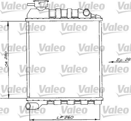 730172 VALEO Радиатор, охлаждение двигателя