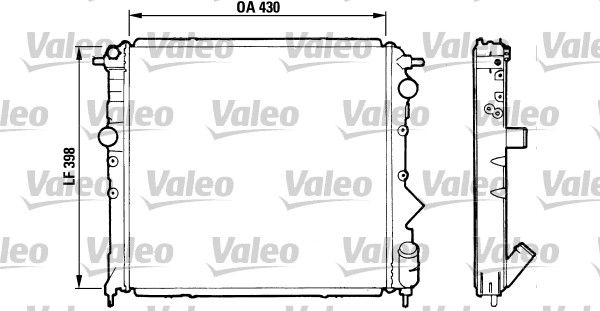 810995 VALEO Радиатор, охлаждение двигателя