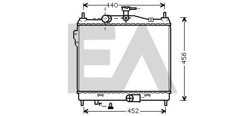 31R28069 EACLIMA Радиатор, охлаждение двигателя