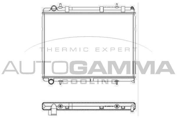 103571 AUTOGAMMA Радиатор, охлаждение двигателя