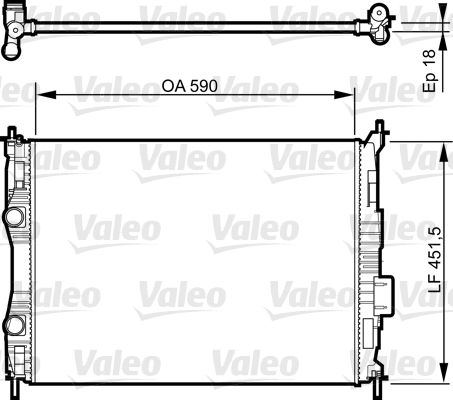 735283 VALEO Радиатор, охлаждение двигателя