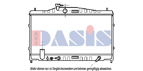 100290N AKS DASIS Радиатор, охлаждение двигателя