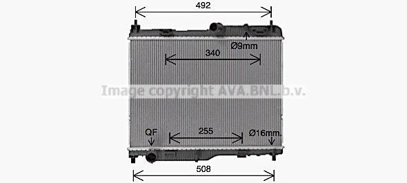 FD2683 AVA QUALITY COOLING Радиатор, охлаждение двигателя